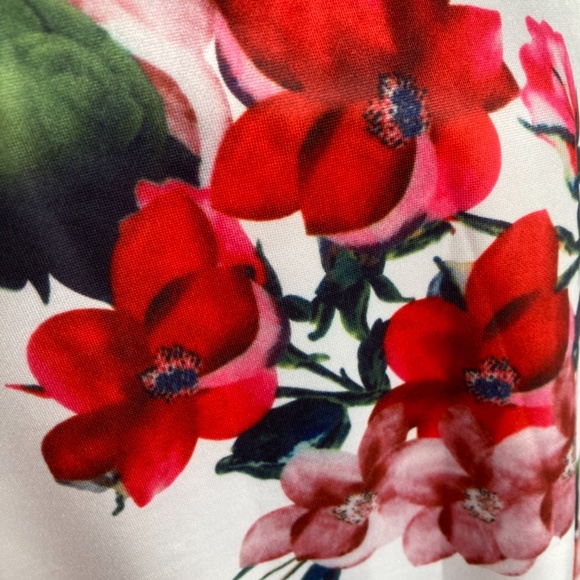 Off shoulder ruffle floral party sexy dress - curvy - plus - Picture 7 of 9